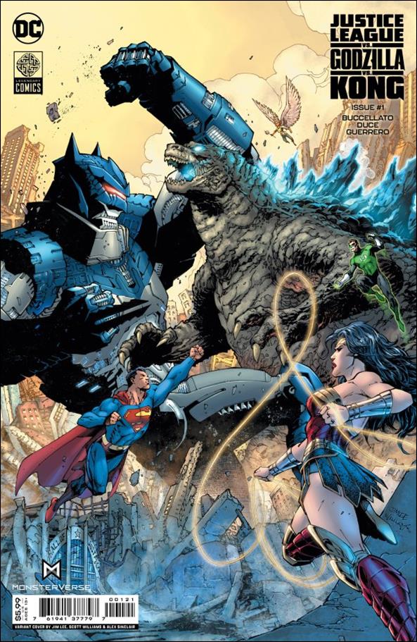 Justice League vs. Godzilla vs. Kong issue 1-B Jim Lee Cardstock Cover