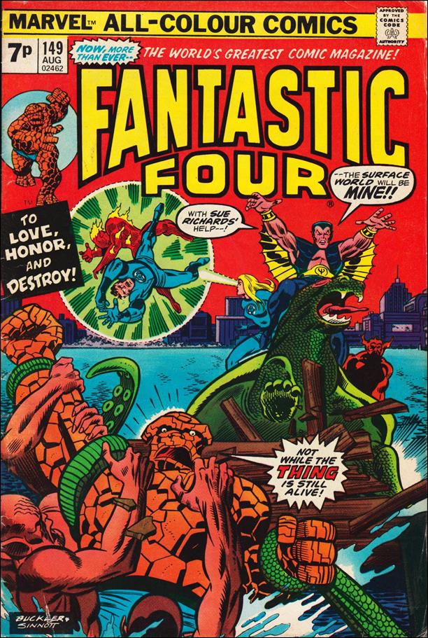 Fantastic Four (1961) issue 149-B UK Price Cover