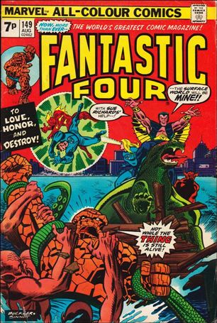 Fantastic Four (1961) issue 149-B UK Price Cover