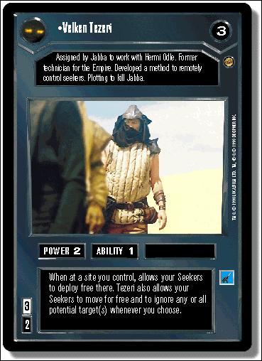 Star Wars: Jabba's Palace Limited (Base Set) card 36 Velken Tezeri