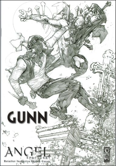 Angel Spotlight: Gunn issue 1-E Zach Howard Sketch Cover