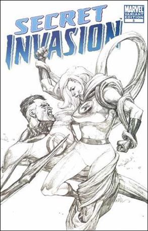 Secret Invasion (2008) issue 5-C Leinil Francis Yu 1:75 Sketch Cover