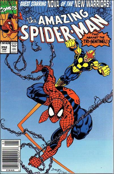 Amazing Spider-Man (1963) issue 352-B Australian Price Cover