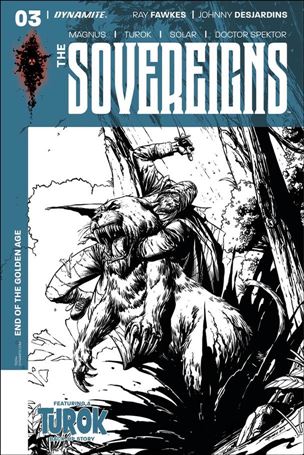 Sovereigns issue 3-F Johnny Desjardins 1:20 Black and White Cover