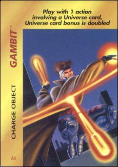 Marvel OverPower (Base Set) card nn101 Gambit: Charge Object