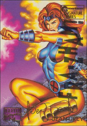 1995 Marvel Masterpieces (Multi-Foil E-Motion Parallel Base Set) card 57 Jean Grey