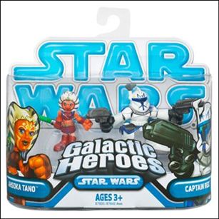 Star Wars: Galactic Heroes figure 67 Captain Rex and Ahsoka Tano