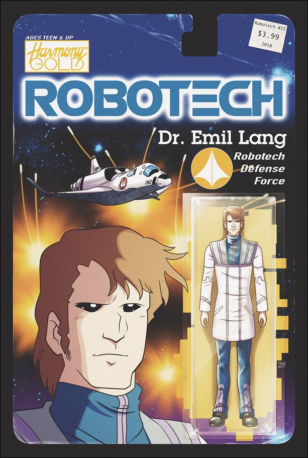 Robotech (2017) issue 15-B Blair Shedd Action Figure Cover