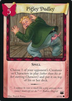 Harry Potter: Diagon Alley (Base Set) card 65 Pigley Dudley