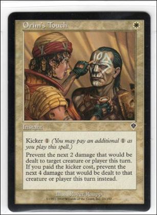Magic the Gathering: Invasion (Base Set) card 23 Orim's Touch