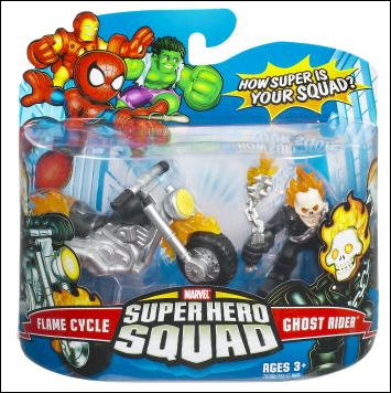 Marvel Super Hero Squad figure 30 Ghost Rider and Flame Cycle