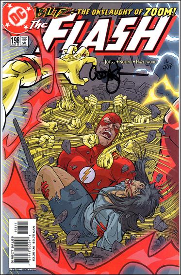 Flash (1987) issue 198-B DF (Signed by Geoff Johns) 1/497