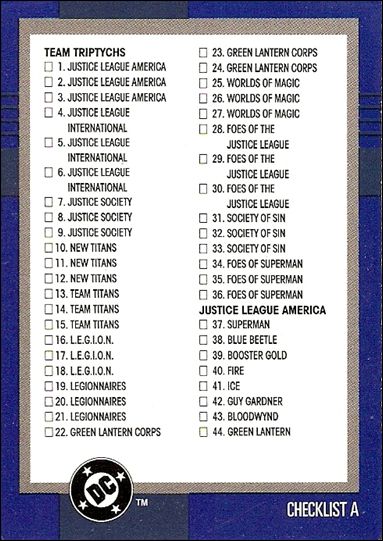 DC Cosmic Teams (Base Set) card 149 Checklist A