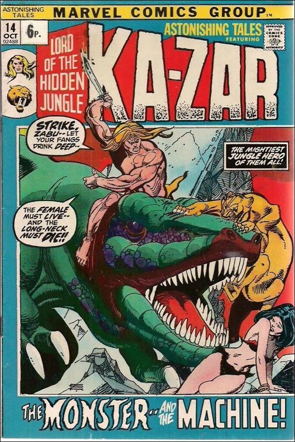 Astonishing Tales (1970) issue 14-B UK Price Cover