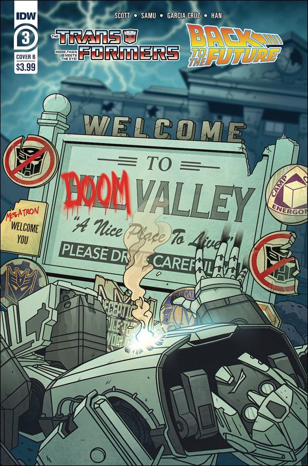 Transformers/Back to the Future issue 3-B Phil Murphy Cover