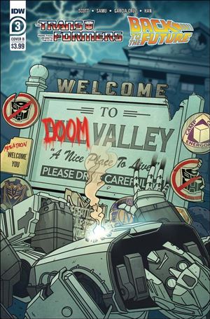 Transformers/Back to the Future issue 3-B Phil Murphy Cover