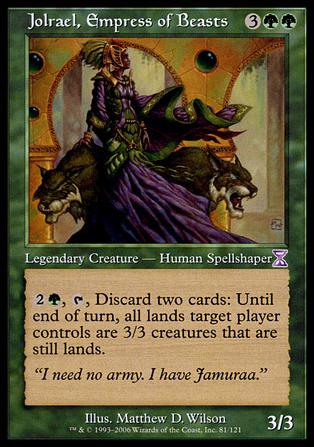 Magic the Gathering: Time Spiral (Timeshifted Subset) card 81 Jolrael, Empress of Beasts