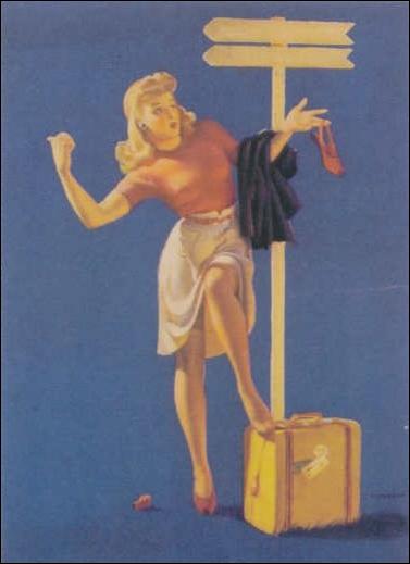 Elvgren's Calendar Pinups 2 (Base Set) card 29 Footloose