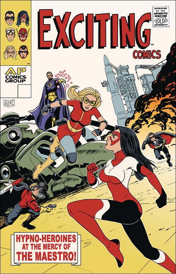 Exciting Comics (2019) issue 1-D Joe Wight "Hypno-Heroines" Cover