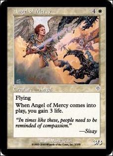 Magic the Gathering: Invasion (Base Set) card 2 Angel Of Mercy