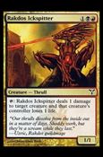 Magic the Gathering: Dissension (Base Set) card 128 Rakdos Ickspitter