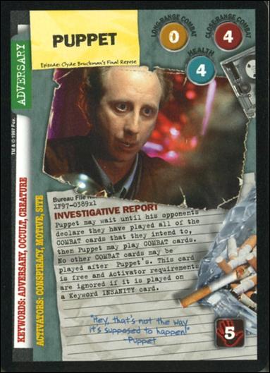 X-Files: 101361 (Base Set) card XF97-0389x1 Puppet