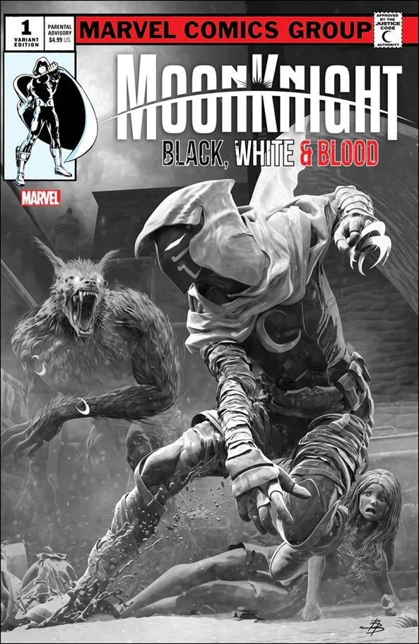 Moon Knight: Black, White & Blood issue 1-F Bjorn Barends Frankie's Comics/Golden Apple Cover