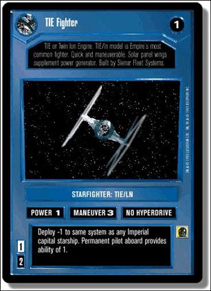Star Wars: Premiere Limited (Base Set) card 142 TIE Fighter