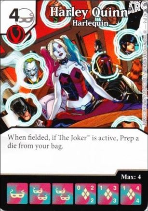 DC Comics Dice Masters Harley Quinn card 9 Harley Quinn: Harlequin 