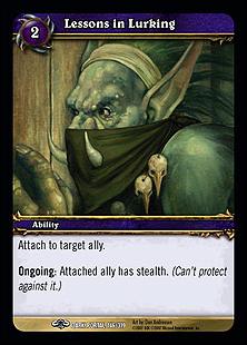 World of Warcraft: Through the Dark Portal (Base Set) card 146 Lessons in Lurking