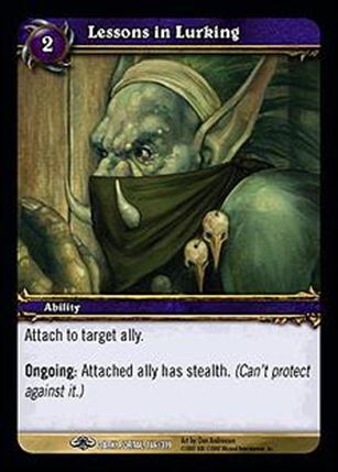 World of Warcraft: Through the Dark Portal (Base Set) card 146 Lessons in Lurking