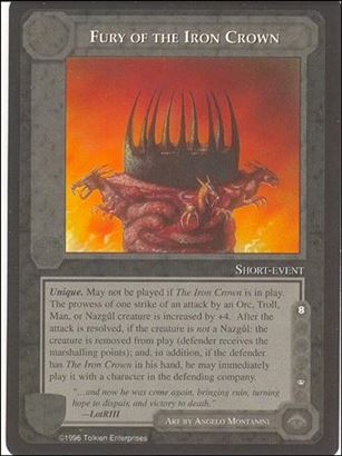 Middle-Earth: The Wizards (Promo) card 5 Fury of the Iron Crown