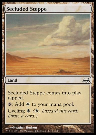 Magic the Gathering: Duel Decks: Divine vs. Demonic (Base Set) card 25 Secluded Steppe