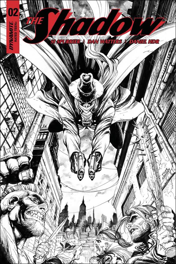 Shadow (2017) issue 2-F Tyler Kirkham 1:30 Black and White Cover