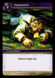 World of Warcraft: Heroes of Azeroth (Base Set) card 159 Exhaustion