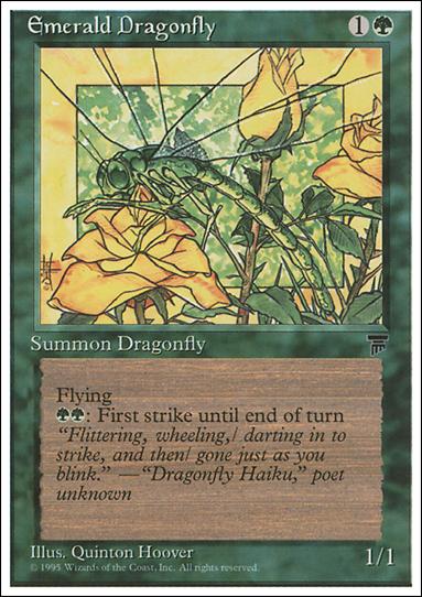 Magic the Gathering: Chronicles (Base Set) card 63 Emerald Dragonfly