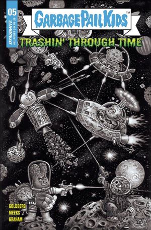 Garbage Pail Kids: Trashin' Through Time issue 5-F Tom Bunk 1:10 Black and White Cover