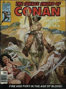 Savage Sword of Conan the Barbarian (Base Set) card 22 Cover Issue #57