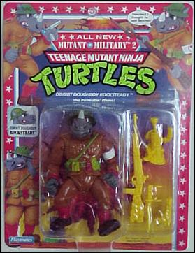 Teenage Mutant Ninja Turtles: Mutant Military figure 6 Dimwit Doughboy Rocksteady