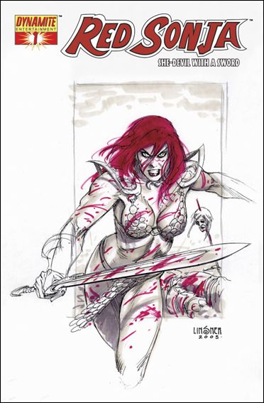 Red Sonja (2005) issue 1-G Joseph Michael Linsner 1:65 Sketch Cover