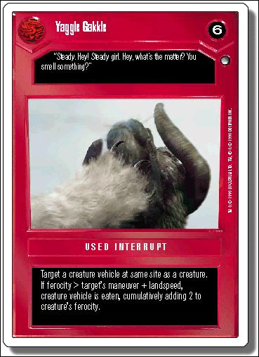 Star Wars: Hoth Revised (Base Set) card 56 Yaggle Gakkle