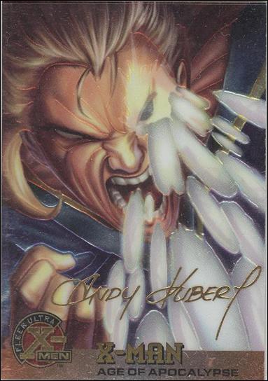 1996 Fleer Ultra X-Men All Chromium (Gold Signature Parallel Base Set) card 42 X-Man