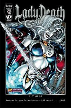 Lady Death: Icon issue 1-E Previews Exclusive Edition 1/200