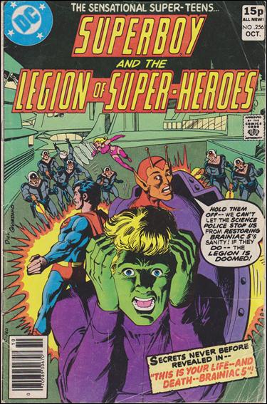 Superboy & the Legion of Super-Heroes issue 256-C UK Price Cover