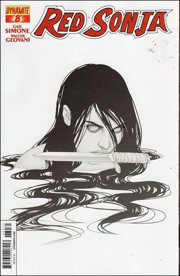 Red Sonja (2013) issue 8-D Jenny Frison 1:15 Black & White Cover