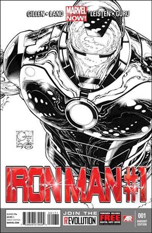 Iron Man (2013) issue 1-E Joe Quesada 1:150 Sketch Cover