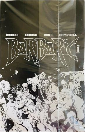 Barbaric issue 1-D Tim Seeley Polybagged Cover