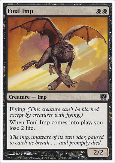 Magic the Gathering: 9th Edition (Base Set) card 132 Foul Imp