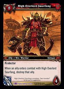 World of Warcraft: Through the Dark Portal (Base Set) card 214 High Overlord Saurfang