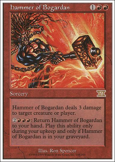 Magic the Gathering: 6th Edition (Base Set) card 188 Hammer of Bogardan